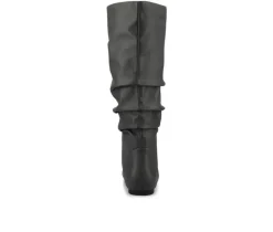 Women's Jayne Wide Width Knee High Boots|Journee Collection Clearance