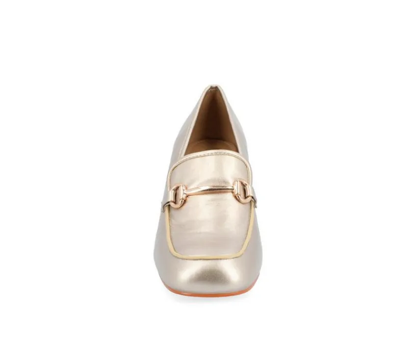 Journee Collection Loafers & Oxfords>Women's Nysaa Block Heel Loafers