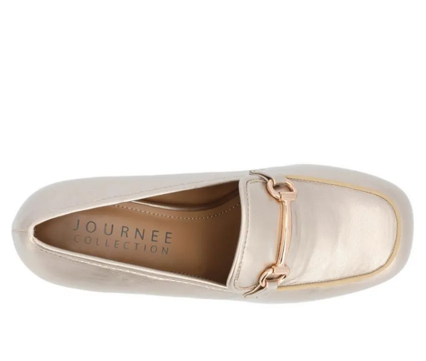 Journee Collection Loafers & Oxfords>Women's Nysaa Block Heel Loafers