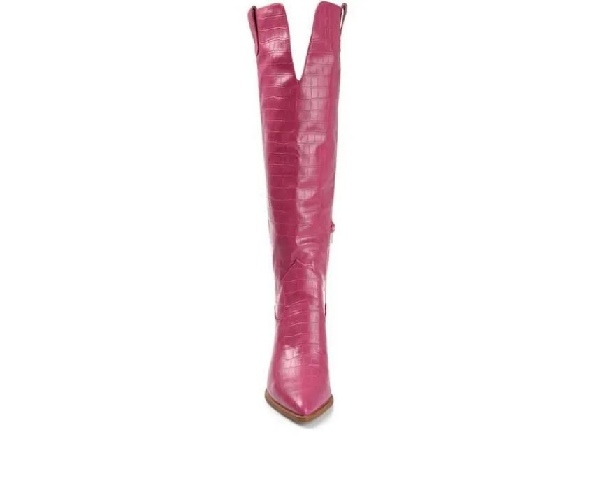 Journee Collection Dress|Cowboy & Western>Women's Therese Over-The-Knee Boots
