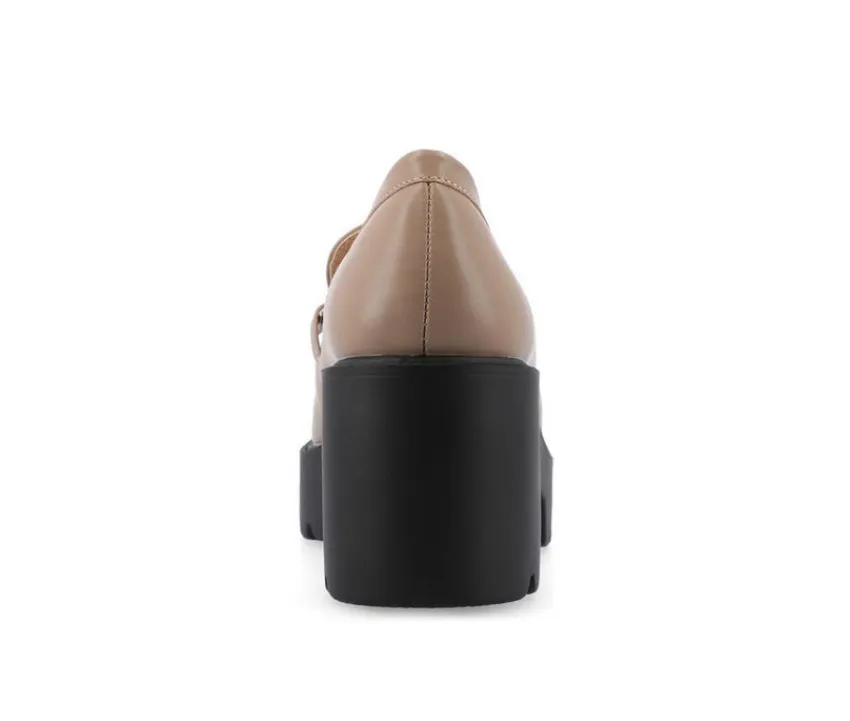 Journee Collection Loafers & Oxfords>Women's Keeziah Chunky Heeled Loafers