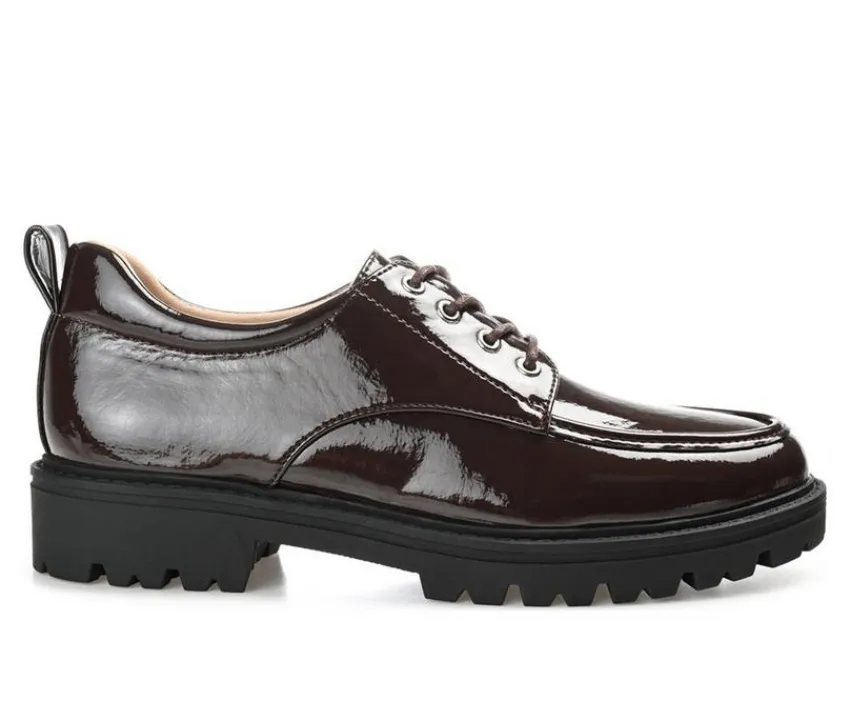 Journee Collection Loafers & Oxfords>Women's Zina Lugged Oxfords