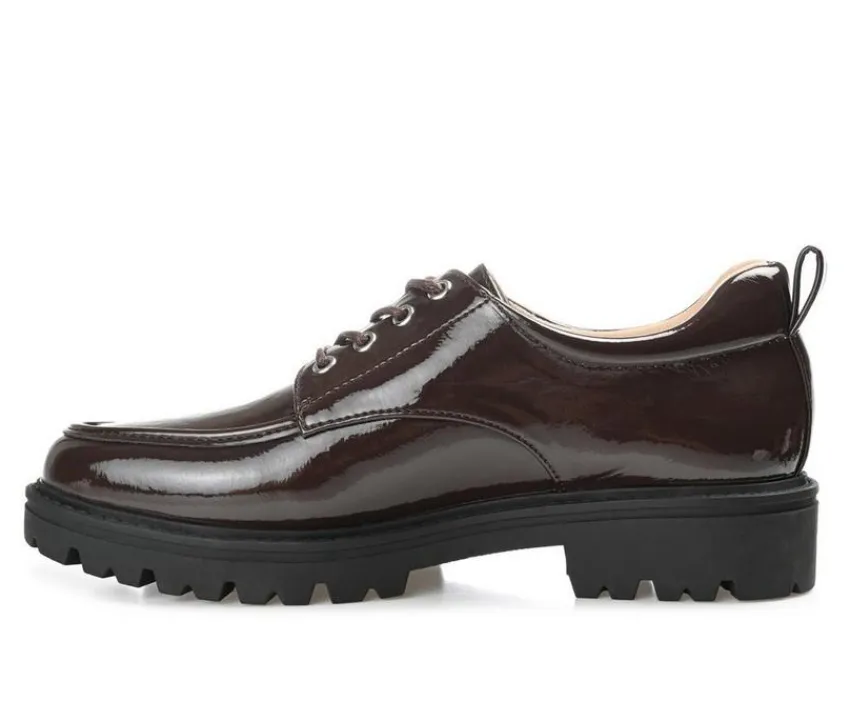 Journee Collection Loafers & Oxfords>Women's Zina Lugged Oxfords