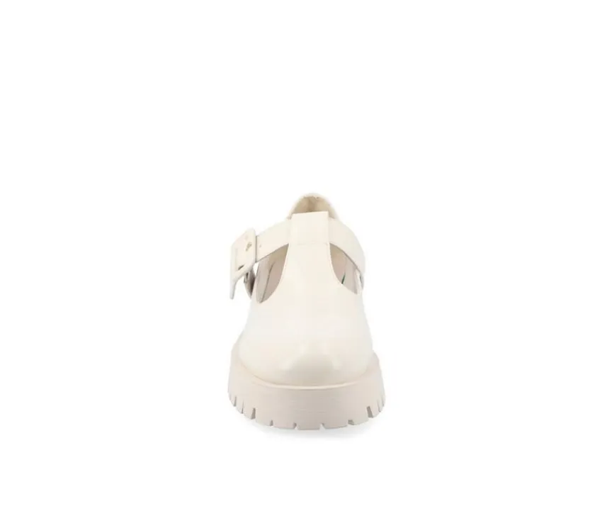 Journee Collection Loafers & Oxfords>Women's Suvi Chunky T-Strap Mary Janes