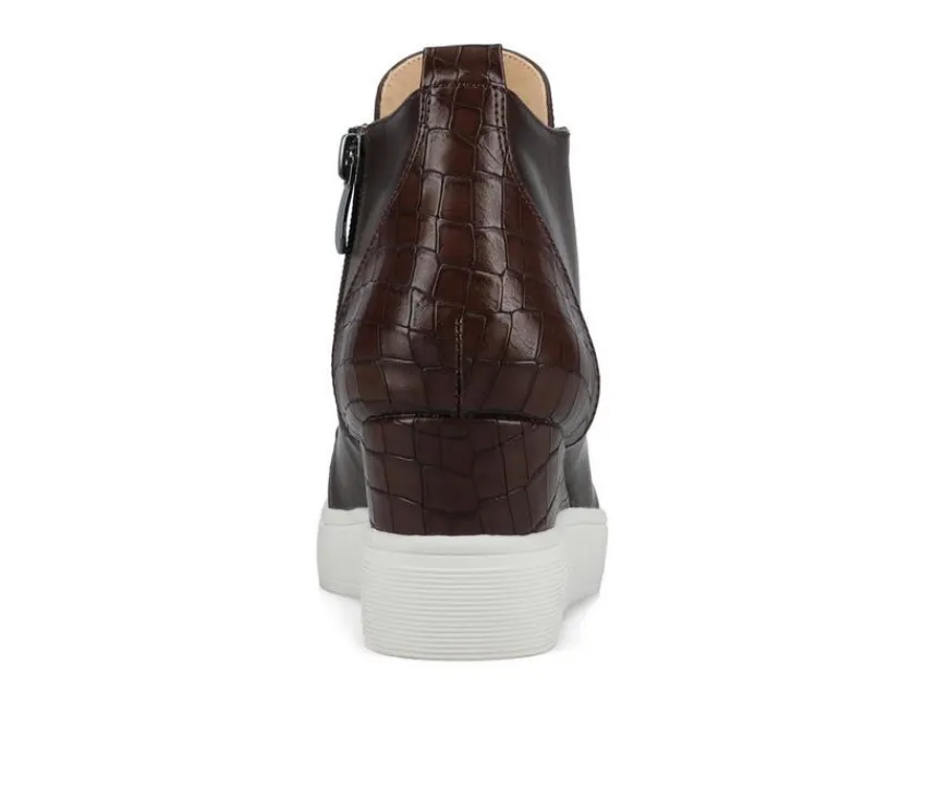 Women's Clara Wedge Sneakers|Journee Collection Clearance