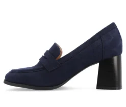 Women's Malleah Block Heel Loafers|Journee Collection Best