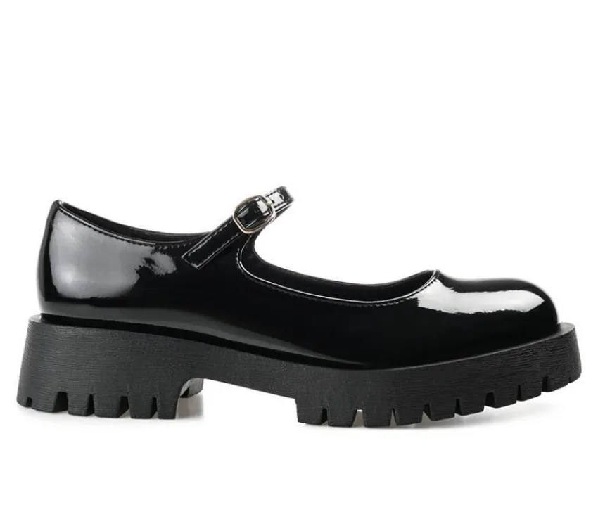 Journee Collection Loafers & Oxfords>Women's Kamie Chunky Mary Janes