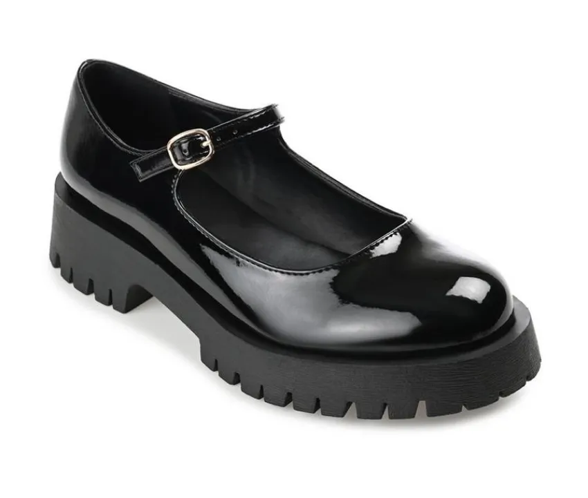 Journee Collection Loafers & Oxfords>Women's Kamie Chunky Mary Janes