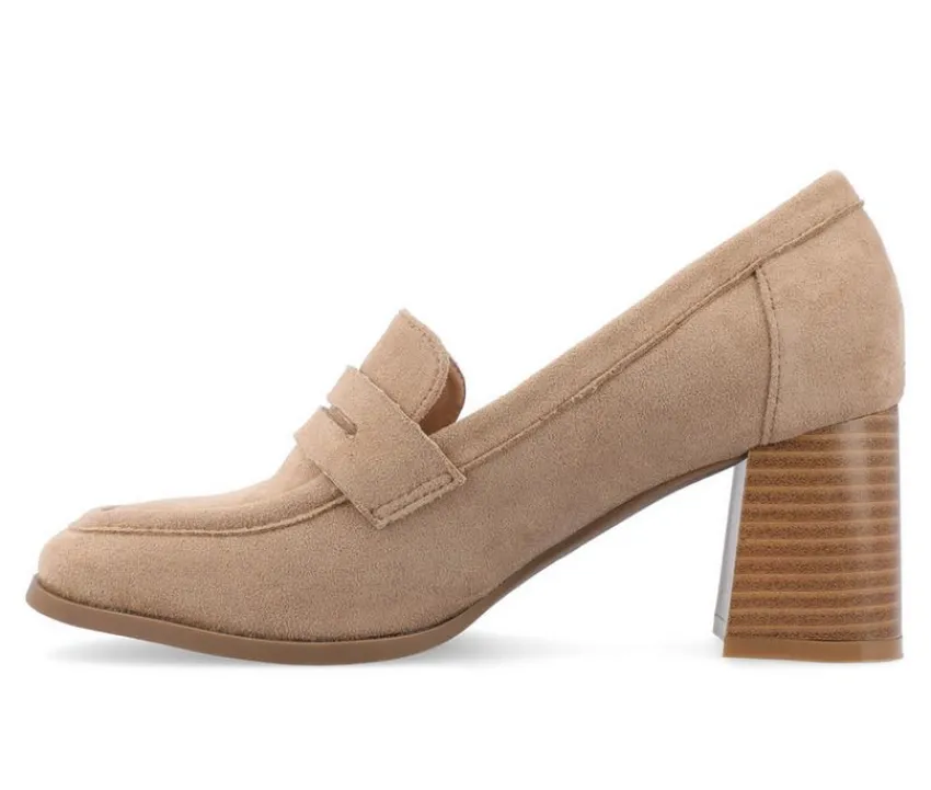 Journee Collection Loafers & Oxfords>Women's Malleah Block Heel Loafers