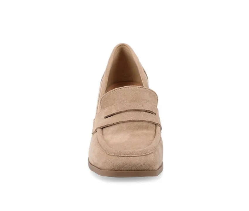 Journee Collection Loafers & Oxfords>Women's Malleah Block Heel Loafers