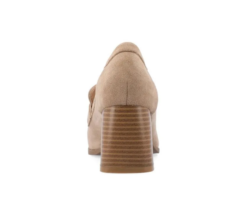 Journee Collection Loafers & Oxfords>Women's Malleah Block Heel Loafers