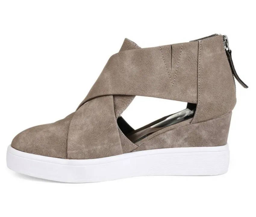 Journee Collection Platform>Women's Seena Wedge Sneakers