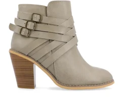 Journee Collection Dress>Women's Strap Wide Width Booties