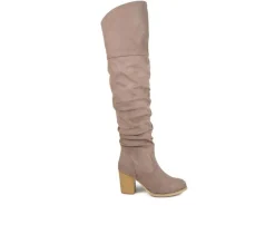 Journee Collection Wide Calf|Dress>Women's Kaison Wide Calf Over-The-Knee Boots