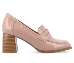 Women's Malleah Block Heel Loafers|Journee Collection Discount