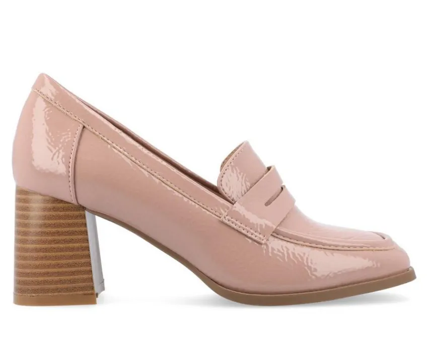 Women's Malleah Block Heel Loafers|Journee Collection Discount