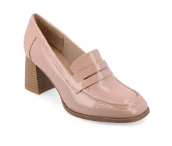 Women's Malleah Block Heel Loafers|Journee Collection Discount