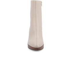Women's Romer Block Heeled Platform Booties|Journee Collection Clearance