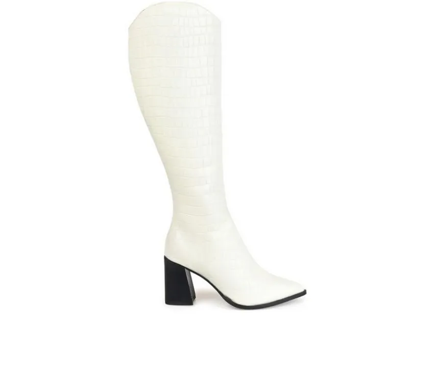 Journee Signature Tall|Dress>Women's Laila Knee High Heeled Boots