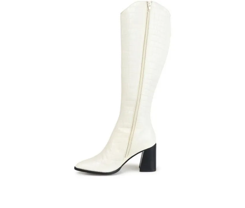 Journee Signature Tall|Dress>Women's Laila Knee High Heeled Boots