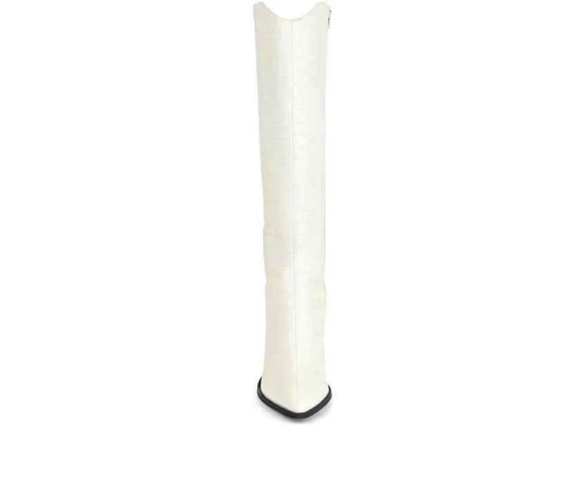 Journee Signature Tall|Dress>Women's Laila Knee High Heeled Boots