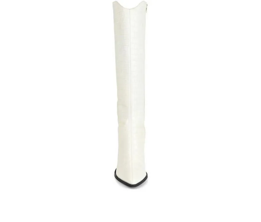 Journee Signature Wide Calf|Tall>Women's Laila-XWC Knee High Heeled Boots