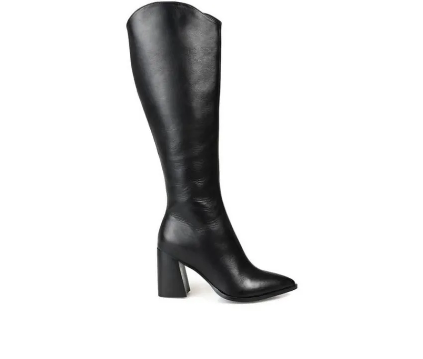 Journee Signature Wide Calf|Tall>Women's Laila-WC Knee High Heeled Boots