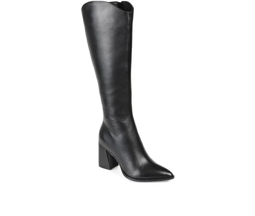 Journee Signature Wide Calf|Tall>Women's Laila-WC Knee High Heeled Boots