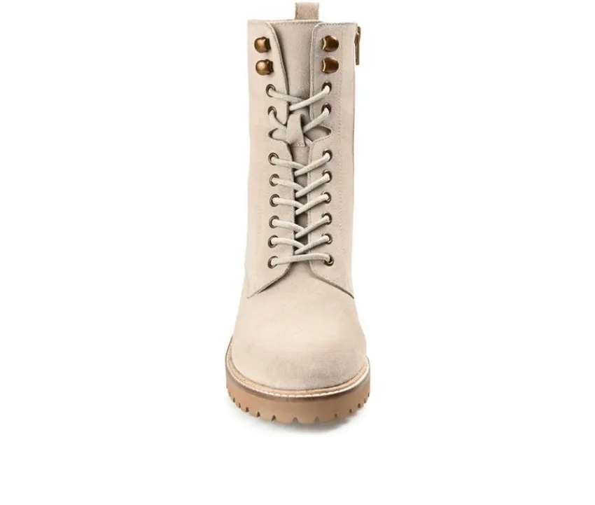 Journee Signature Lace Up|Dress>Women's Malle Heeled Lace Up Boots