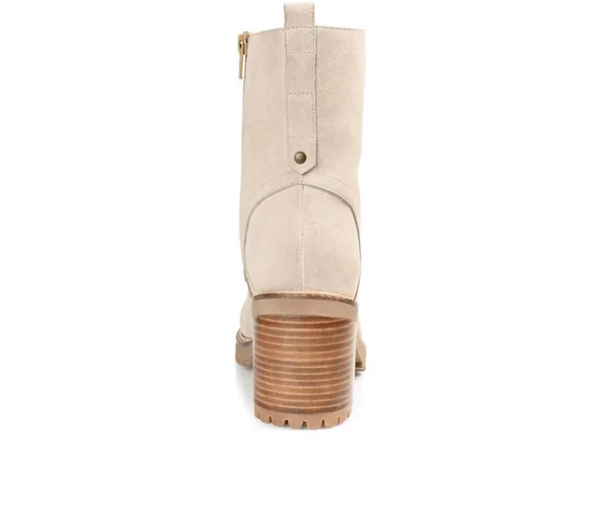 Journee Signature Lace Up|Dress>Women's Malle Heeled Lace Up Boots