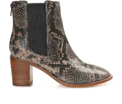 Journee Signature Dress|Chelsea>Women's Tazlyn Heeled Chelsea Booties