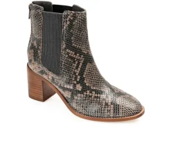 Journee Signature Dress|Chelsea>Women's Tazlyn Heeled Chelsea Booties