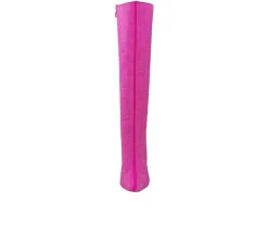 Women's Diamond Knee High Stiletto Boots|Lady Couture Hot
