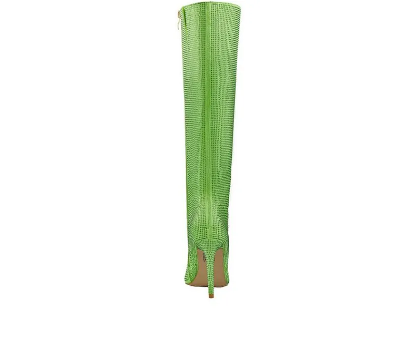 Lady Couture Tall|Dress>Women's Diamond Knee High Stiletto Boots