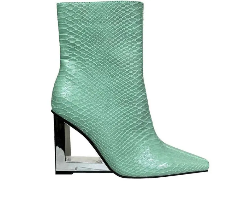 Women's Fire Heeled Booties|Lady Couture Outlet