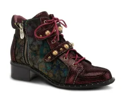 L'Artiste Lace Up|Dress>Women's Chrissy Combat Booties