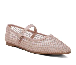 Women's Averona Mesh Mary Jane Flats|London Rag