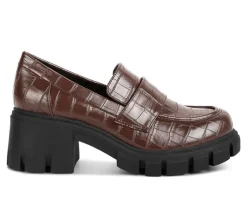 London Rag Loafers & Oxfords>Women's Benz Heeled Loafers