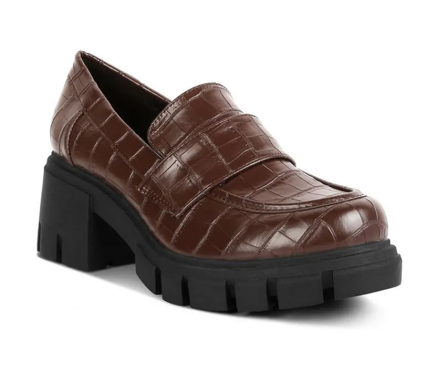 London Rag Loafers & Oxfords>Women's Benz Heeled Loafers