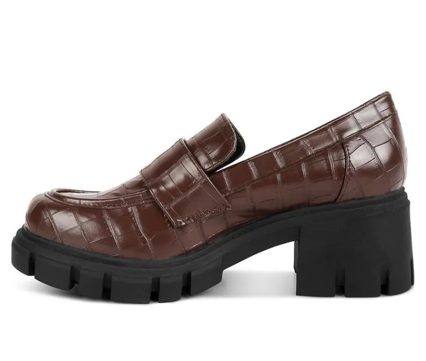London Rag Loafers & Oxfords>Women's Benz Heeled Loafers