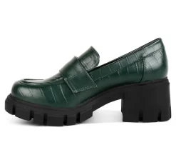 Women's Benz Heeled Loafers|London Rag Discount