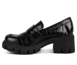 Women's Benz Heeled Loafers|London Rag Discount