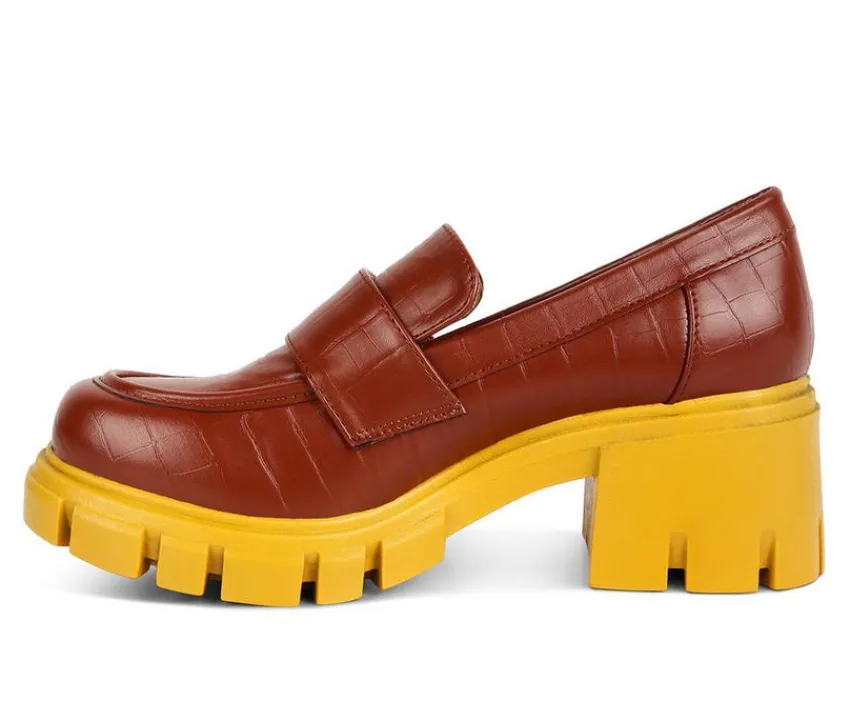 London Rag Loafers & Oxfords>Women's Benz Heeled Loafers