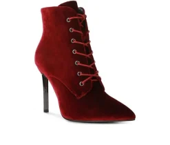 Women's Bornsta Lace Up Stiletto Boots|London Rag Hot