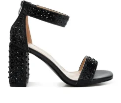Women's Cady Rhinestones Dress Sandals|London Rag Discount