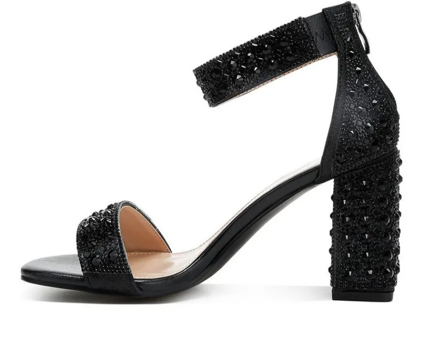 Women's Cady Rhinestones Dress Sandals|London Rag Discount