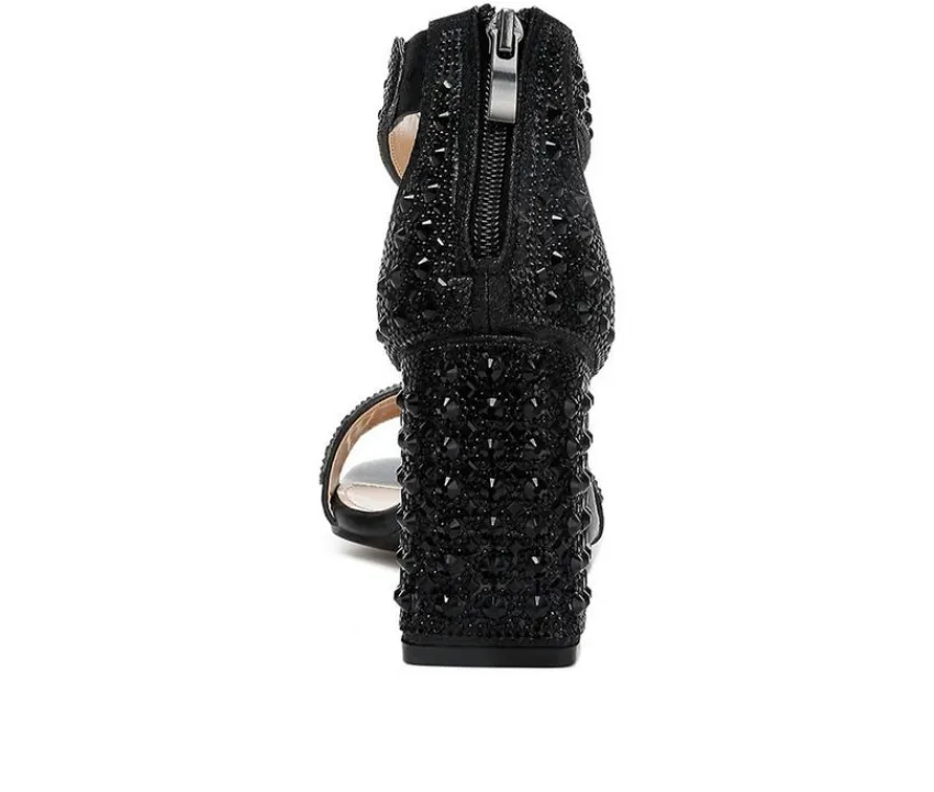 Women's Cady Rhinestones Dress Sandals|London Rag Discount
