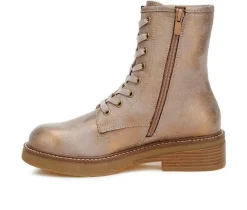 Women's Clover Combat Booties|London Rag