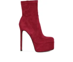 Women's Clubbing Platform Stiletto Booties|London Rag Clearance