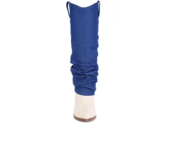 Women's Fab Cowboy Knee High Boots|London Rag